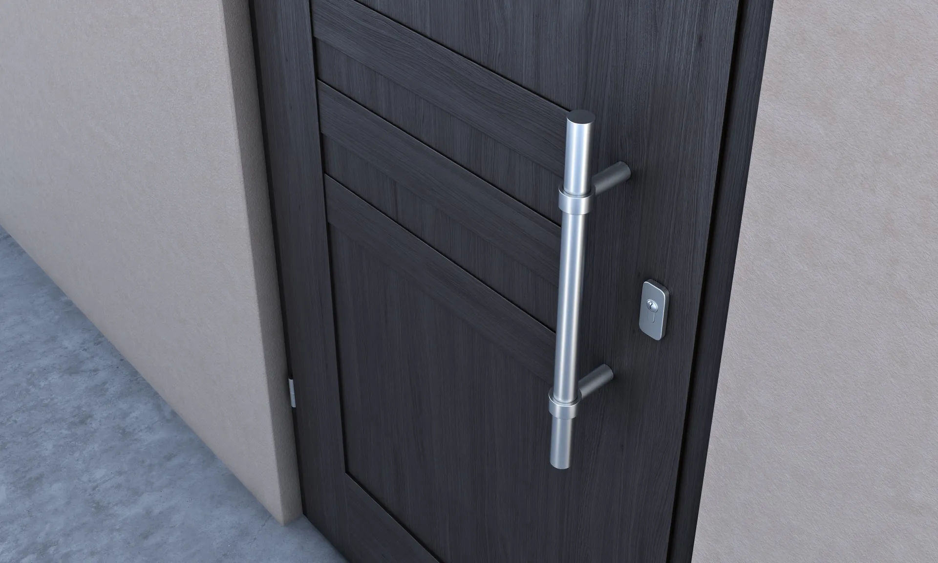 Inox rukohvat RIP-30R / RIP-40R montiran na ulaznim vratima