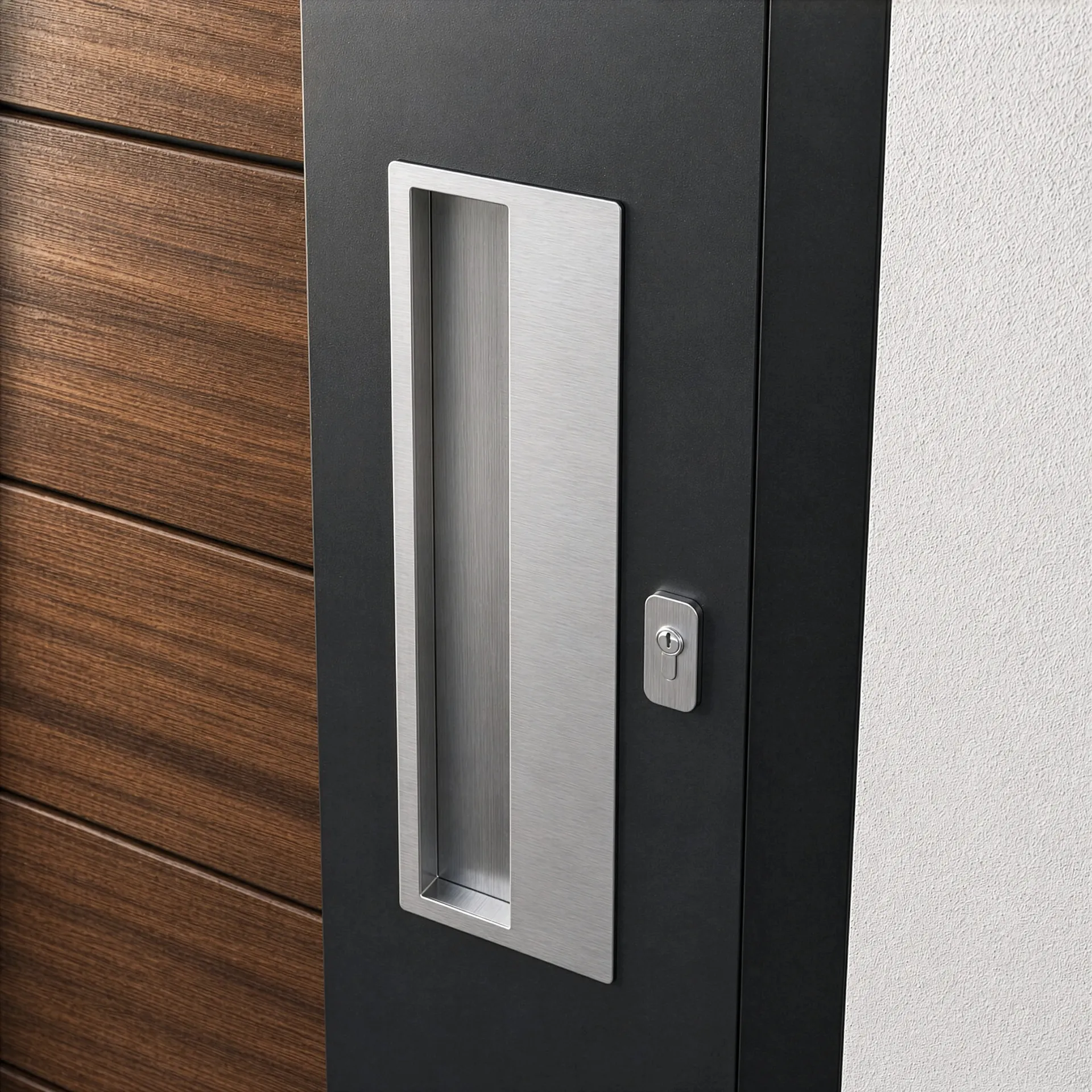 Inox rukohvat IR-12 montiran na ulaznim vratima