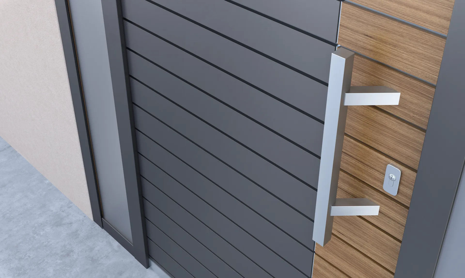 Inox rukohvat IR-2/3030 montiran na ulaznim vratima