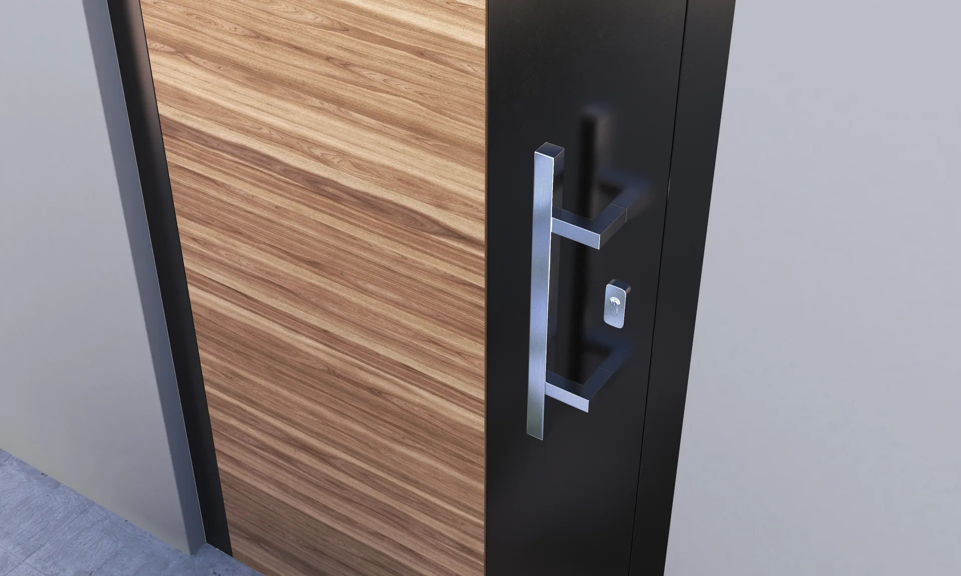 Inox rukohvat IR-8 montiran na ulaznim vratima